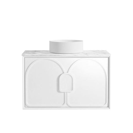 Laguna Mark II 900mm Matte White Wall Hung Cabinet Only — detail 3