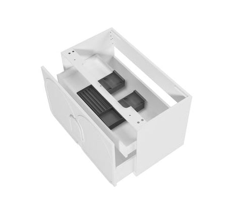 Laguna Mark II 900mm Matte White Wall Hung Cabinet Only — detail 6