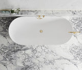 Attica Bondi 1700 Matte White Bath with Overflow — detail 3