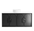 Laguna Mark II 1200mm Black Oak Wall Hung Vanity with Matte White Top