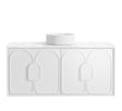 Laguna Mark II 1200mm Matte White Wall Hung Vanity with Cloudy Carrara Top
