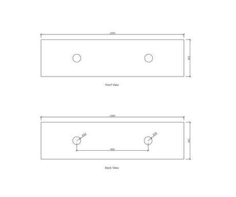 Laguna Mark II 1800mm Black Oak Wall Hung Vanity with Natural Carrara Marble Top — detail 6