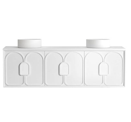 Laguna Mark II 1800mm Matte White Wall Hung Vanity with Matte White Top