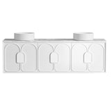 Laguna Mark II 1800mm Matte White Wall Hung Vanity with Natural Carrara Marble Top
