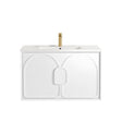 Laguna Mark II 900mm Matte White Wall Hung Vanity with Ceramic Top