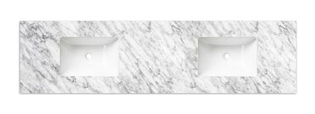 Laguna Mark II 1800mm Black Oak Wall Hung Vanity with Undermount Natural Carrara Marble Top & Basin