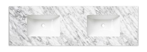Laguna Mark II 1500mm Black Oak Wall Hung Vanity with Undermount Natural Carrara Marble Top & Basin