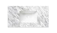Laguna Mark II 900mm Matte White Wall Hung Vanity with Undermount Natural Carrara Marble Top & Basin