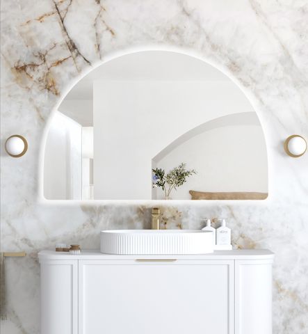 LED Moonlight Archie 800(H)x1200(W) Frameless Tuffi Mirror