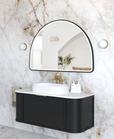 LED Moonlight Archie 800(H)x1200(W) Black Metal Frame Mirror — detail 2