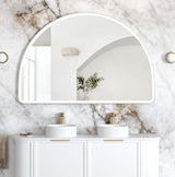 LED Moonlight Archie 1000(H)x1500(W) White Metal Frame Mirror