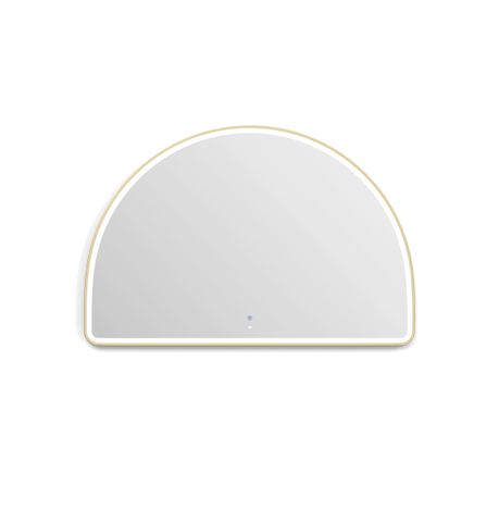 LED Moonlight Archie 800(H)x1200(W) Gold Metal Frame Mirror — detail 5