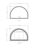 LED Moonlight Archie 800(H)x1200(W) White Metal Frame Mirror — detail 4