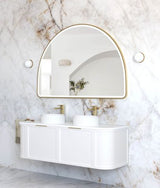 LED Moonlight Archie 1000(H)x1500(W) Gold Metal Frame Mirror — detail 2