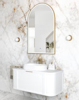 LED Archie 1200(H)x800(W) Gold Metal Frame Mirror — detail 2