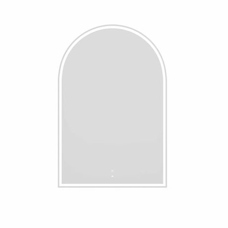 LED Archie 1200(H)x800(W) White Metal Frame Mirror — detail 3