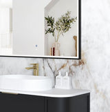 LED Archie 1500(H)x1000(W) Black Metal Frame Mirror — detail 3