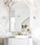 LED Archie 1500(H)x1000(W) Gold Metal Frame Mirror