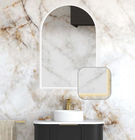 LED Archie 900(H)x600(W) Frameless Tuffi Mirror — detail 2