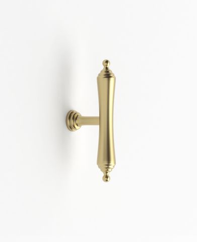 Heirloom - 80mm Brushed Brass Handle (Premium Solid Brass Construction) — detail 2