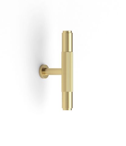 Soho - 80mm Brushed Brass Handle (Premium Solid Brass Construction) — detail 2