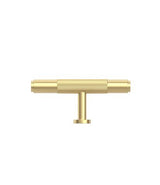 Soho - 80mm Brushed Brass Handle (Premium Solid Brass Construction) — detail 3