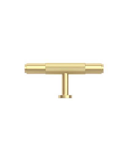 Soho - 80mm Brushed Brass Handle (Premium Solid Brass Construction) — detail 3