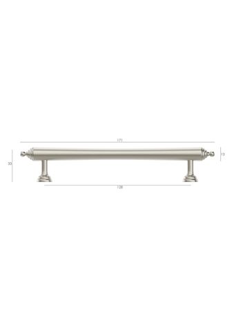 Heirloom - 171mm  Brushed Nickel Handle (Premium Solid Brass Construction) — detail 4