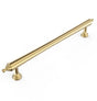 Heirloom - 202mm Brushed Brass Handle (Premium Solid Brass Construction)