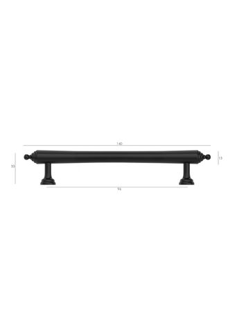 Heirloom - 140mm Matte Black Handle (Premium Solid Brass Construction) — detail 5