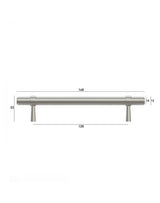 Astor - 168mm  Brushed Nickel Handle (Premium Solid Brass Construction) — detail 5
