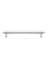 Heirloom - 233mm  Brushed Nickel Handle (Premium Solid Brass Construction) — detail 4