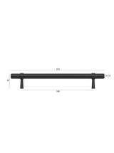Astor - 210mm Matte Black Handle (Premium Solid Brass Construction) — detail 4