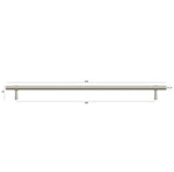 Astor - 370mm  Brushed Nickel Handle (Premium Solid Brass Construction) — detail 4