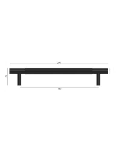 Nord - 200mm Matte Black Handle (Premium Solid Brass Construction) — detail 4