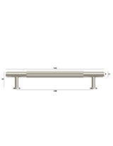 Soho - 165mm  Brushed Nickel Handle (Premium Solid Brass Construction) — detail 4