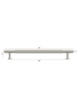 Soho - 195mm  Brushed Nickel Handle (Premium Solid Brass Construction) — detail 5