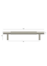 Nord - 165mm  Brushed Nickel Handle (Premium Solid Brass Construction) — detail 5