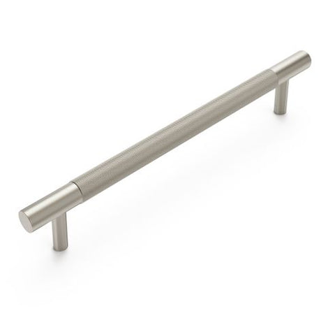 Nord - 235mm  Brushed Nickel Handle (Premium Solid Brass Construction)