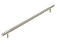 Nord - 380mm  Brushed Nickel Handle (Premium Solid Brass Construction)