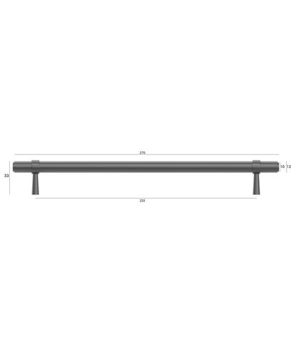Astor - 270mm Gun Metal Handle (Premium Solid Brass Construction) — detail 4