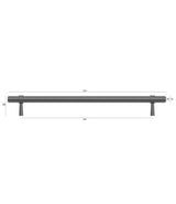 Astor - 270mm Gun Metal Handle (Premium Solid Brass Construction) — detail 4