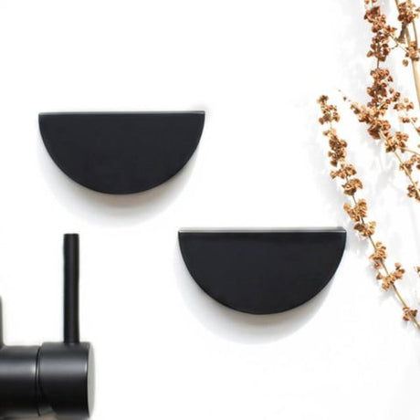 Dune - 80mm Matte Black Handle (Premium Solid Brass Construction) — detail 4