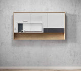 Byron 1500x800 Natural Oak Shaving Cabinet