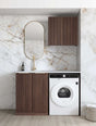 Laundry Kit 1305A Havana Sable Walnut with Cloudy Carrara Top