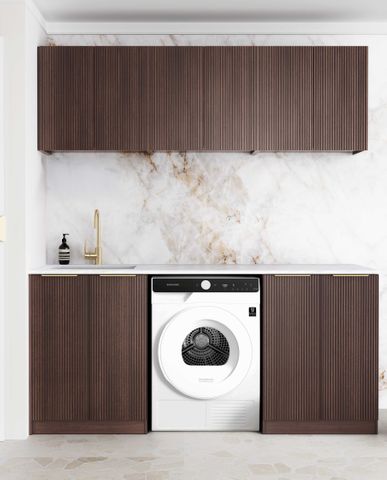 Laundry Kit 1960B Havana Sable Walnut with Cloudy Carrara Top