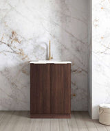 Mini Laundry 650mm Havana Sable Walnut with Pure White Top
