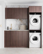 Laundry Kit 1960C Havana Sable Walnut with Pure White Top