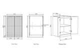 Havana Laundry 630 Sable Walnut Base Cabinet — detail 2