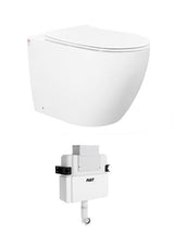Voghera Toilet Package - WF Pan, Slim seat, R&T Delta Lowrise Cistern (Button Sold Separately)